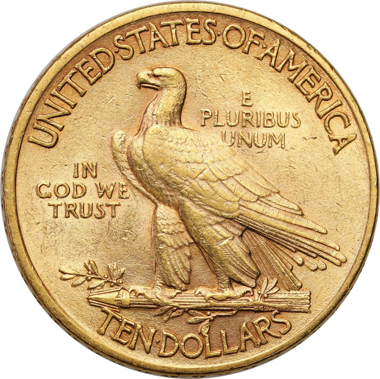 USA. Złote 10 $ dolarów INDIANIN 1911 Filadelfia